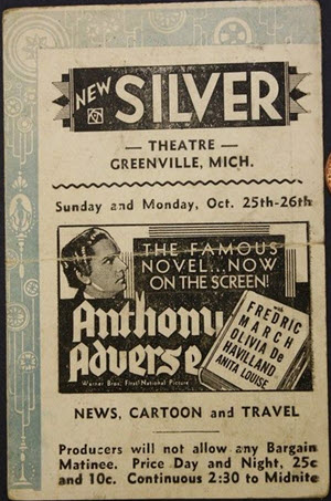 Silver Theatre - Old Handbill
